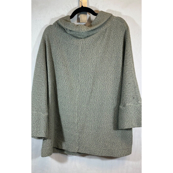 Soft Surroundings Textured Cowl Neck Tunic Long Sleeve Sweater Top Size 1X C2 - Picture 4 of 7